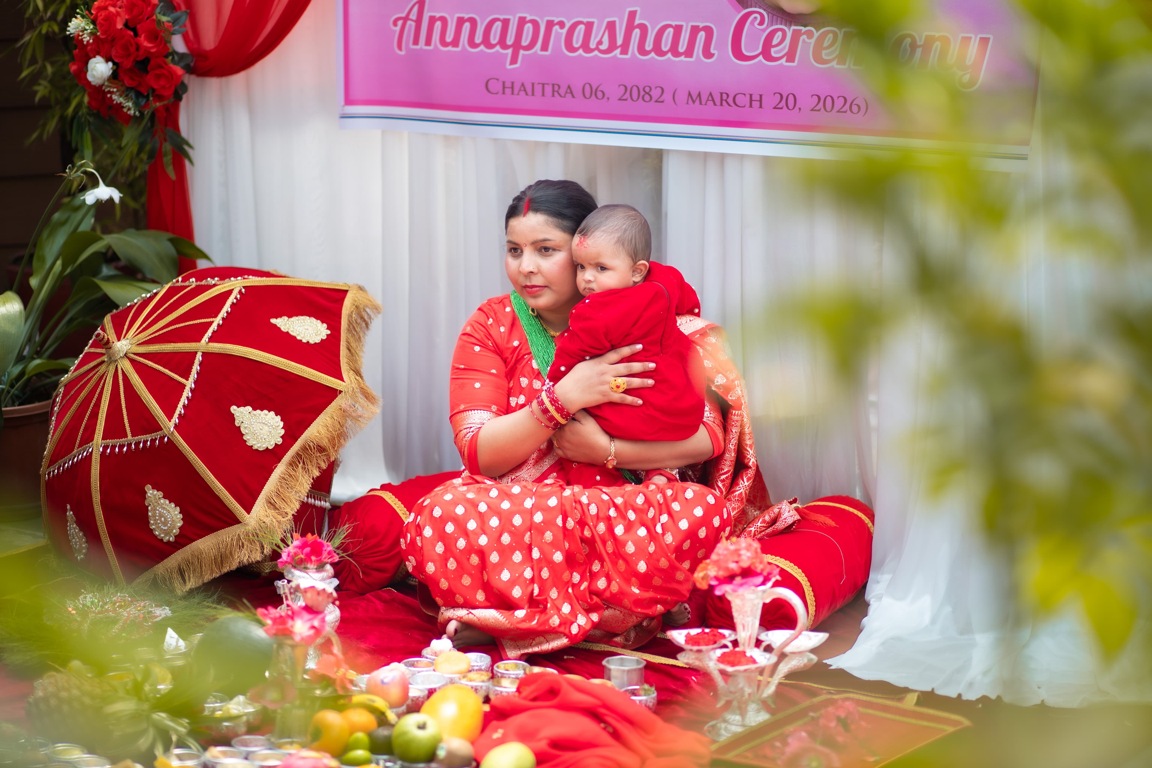 Annaprashan Mother and Baby